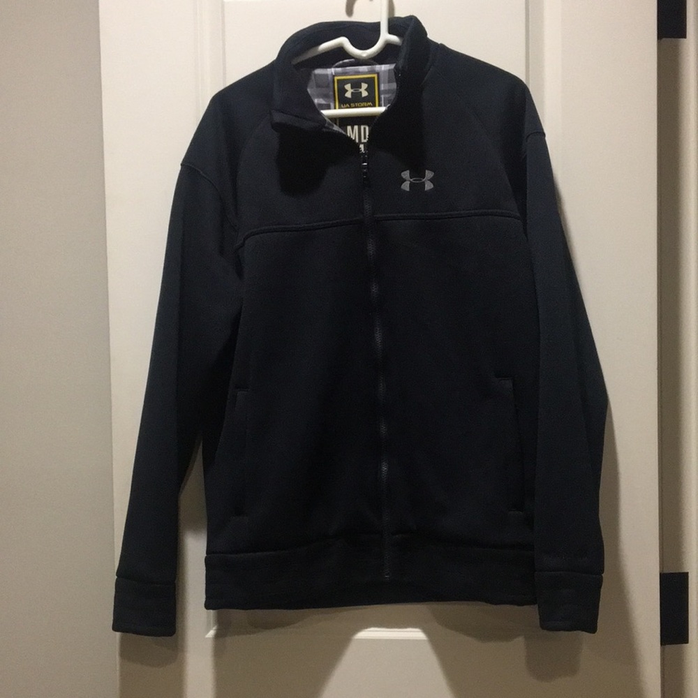 Like New! Under Armour mens UA Storm Zip Up lined Jacket embroidered logo size M